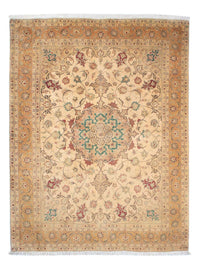 Alfombra Persa - Tabriz - Real - 203 x 156 cm - marrón claro