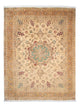 Tabriz - 50 Raj Alfombra 156x203cm - Alfombra persa - marrón claro