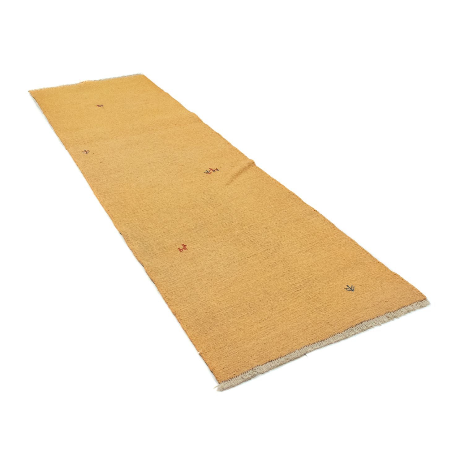 Alfombra de pasillo Alfombra Gabbeh - Persa - 278 x 80 cm - oro