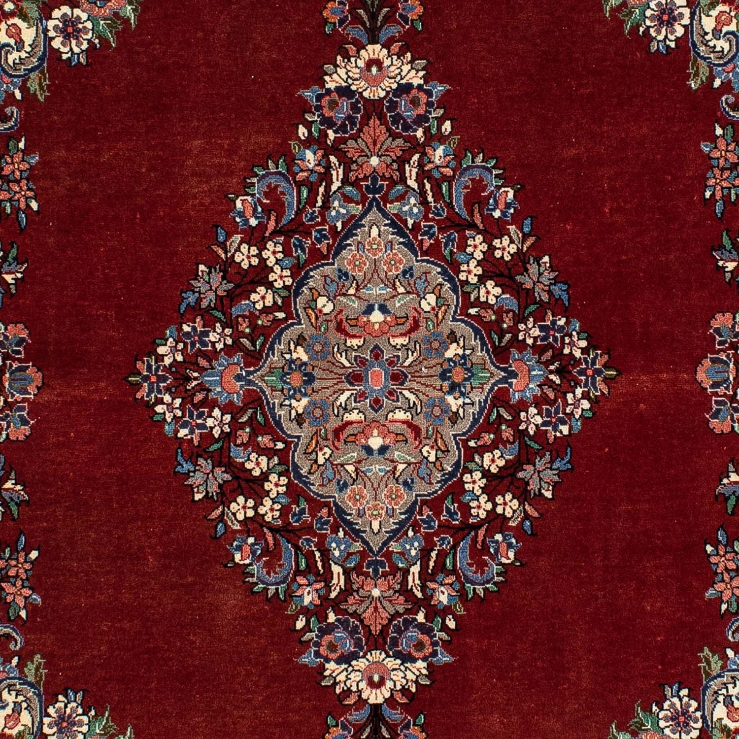 Alfombra persa - Ghom - 190 x 130 cm - rojo