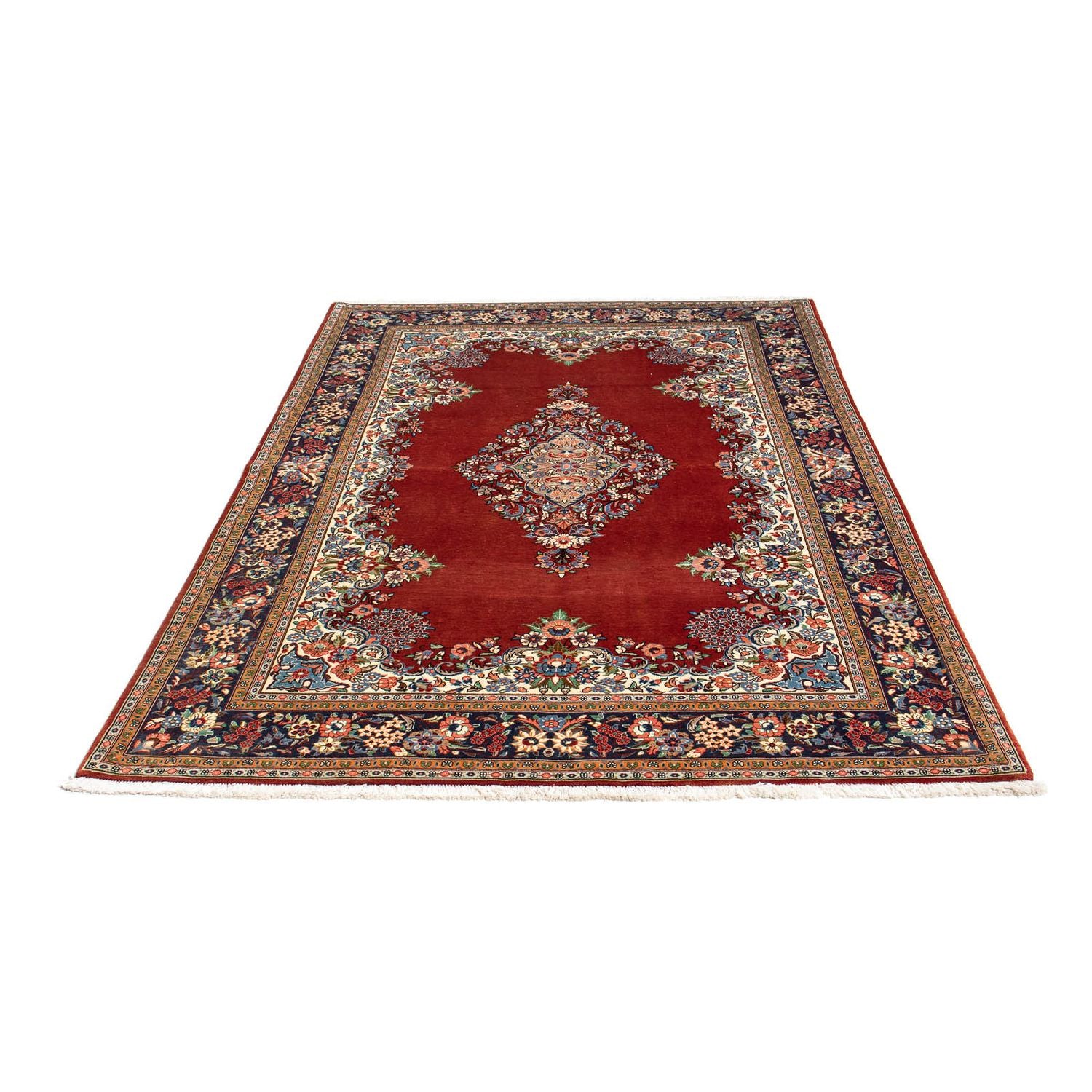 Alfombra persa - Ghom - 190 x 130 cm - rojo