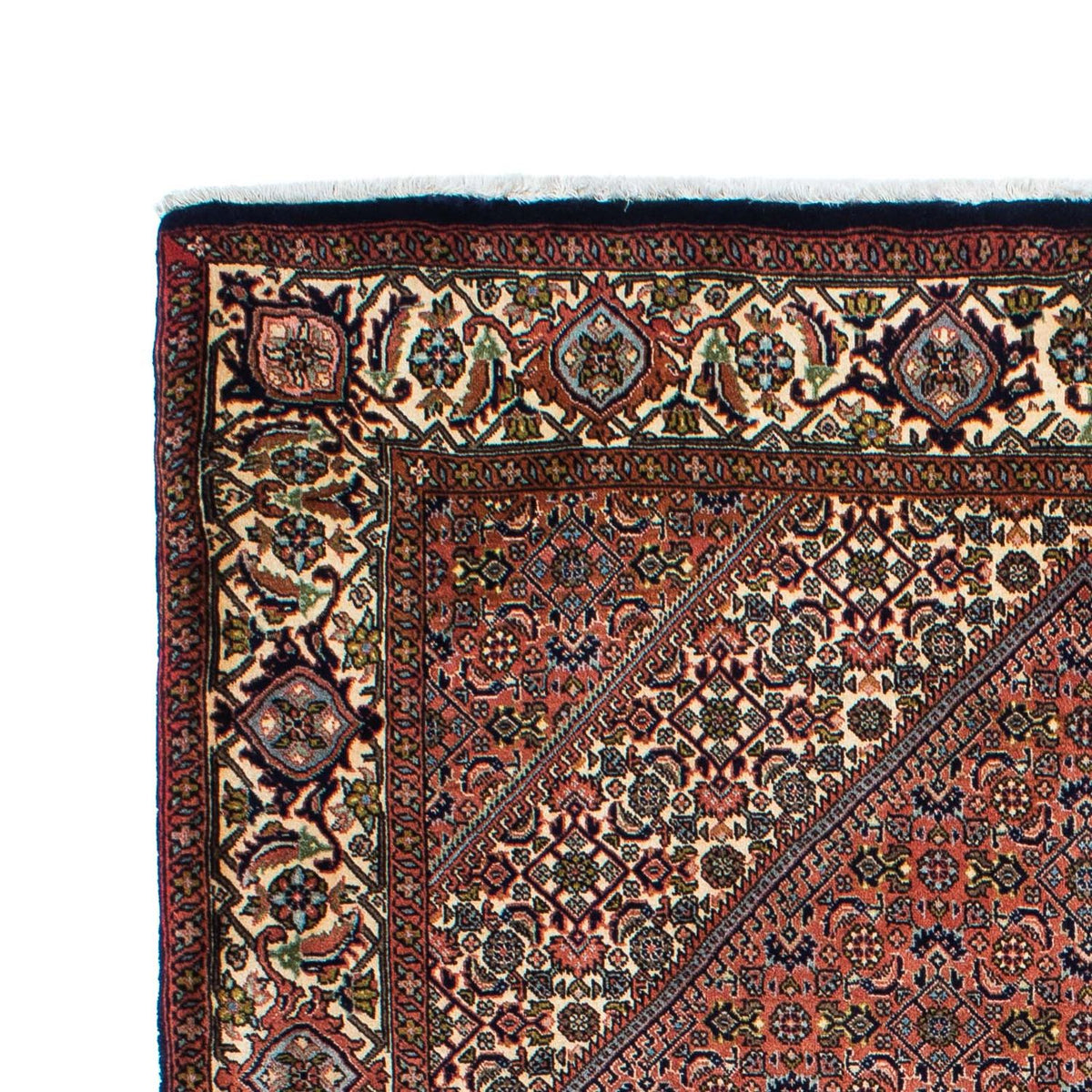 Alfombra persa - Bidjar - 210 x 136 cm - rojo claro