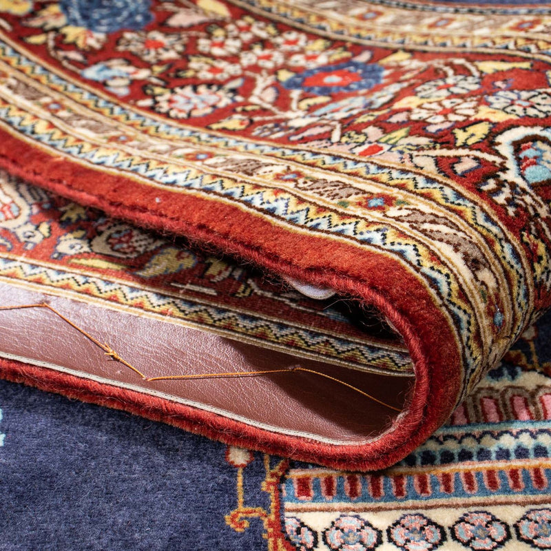 Alfombra persa - Ghom - 214 x 127 cm - azul