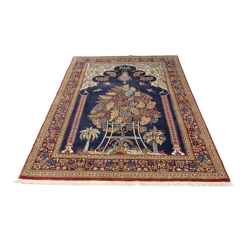 Alfombra persa - Ghom - 214 x 127 cm - azul
