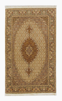 Alfombra persa - Tabriz - 163 x 100 cm - beige oscuro