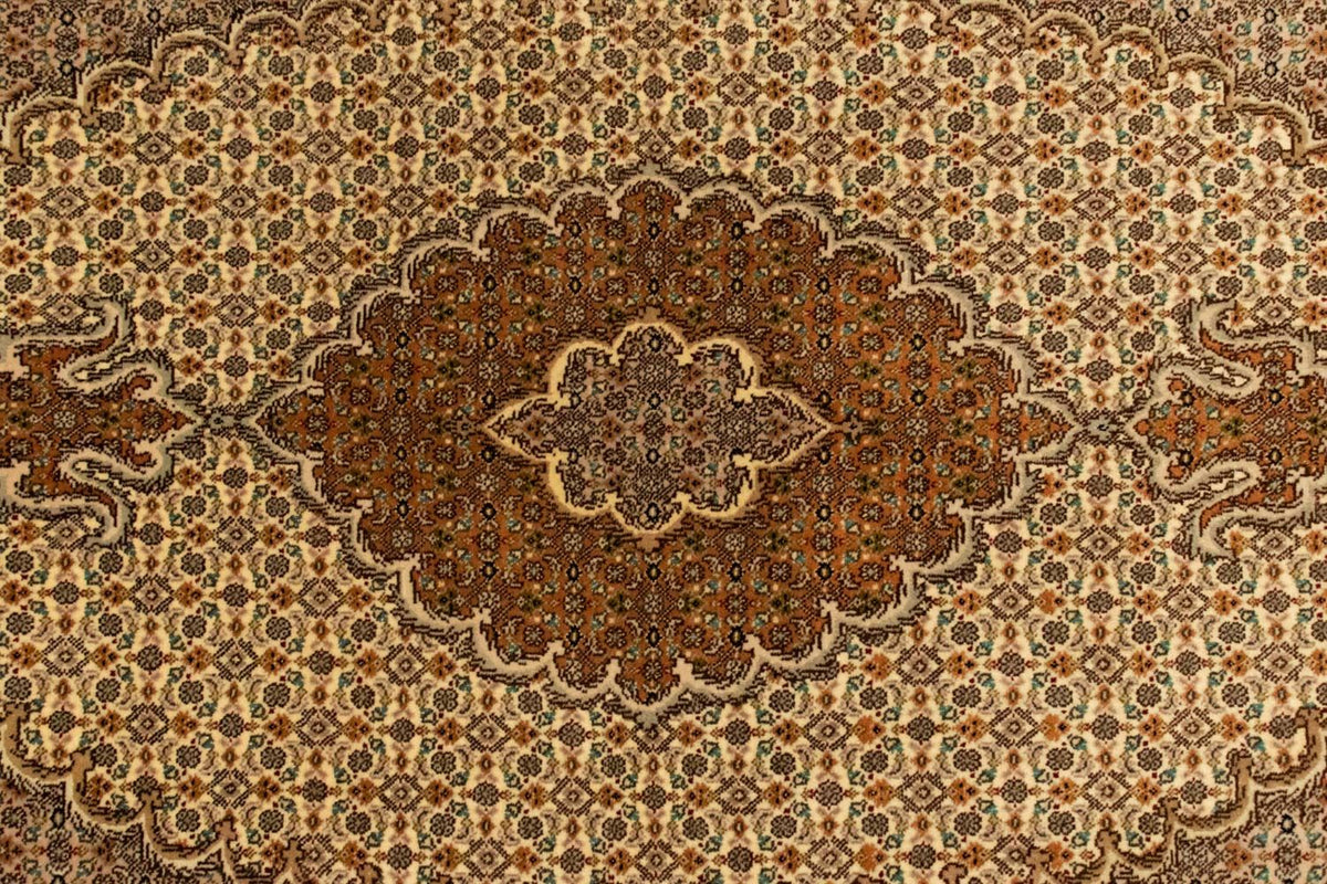 Alfombra persa - Tabriz - 163 x 100 cm - beige oscuro