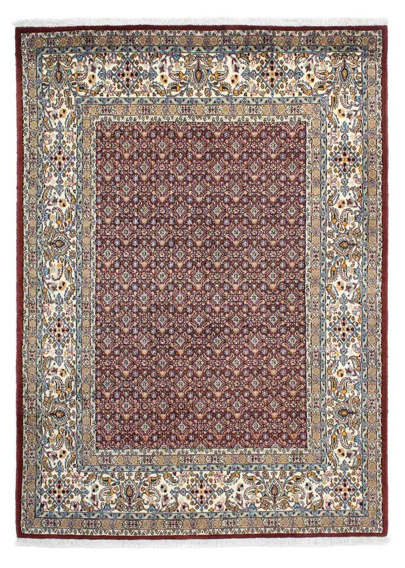 Alfombra persa - Clásica - 205 x 145 cm - rojo oscuro