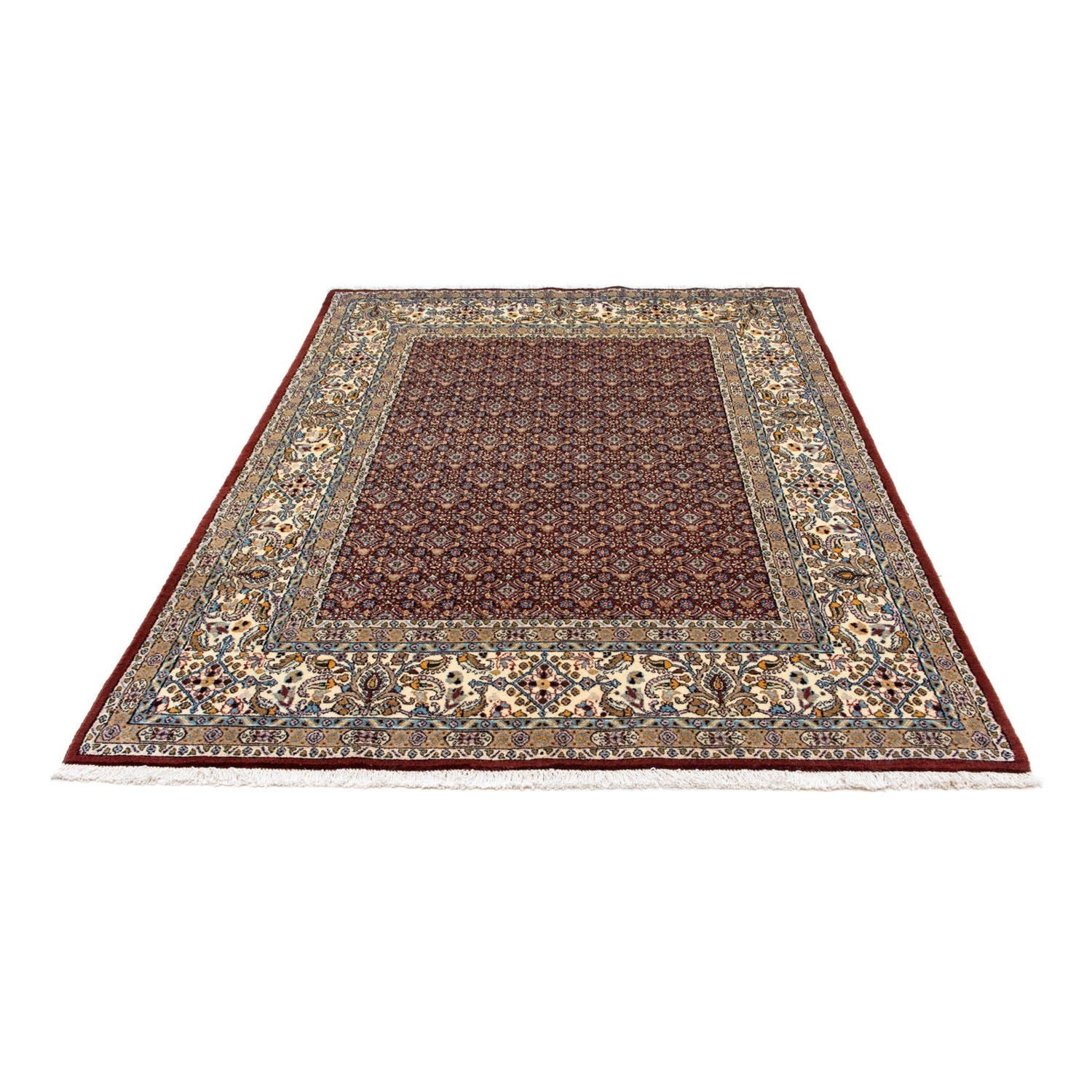 Alfombra persa - Clásica - 205 x 145 cm - rojo oscuro