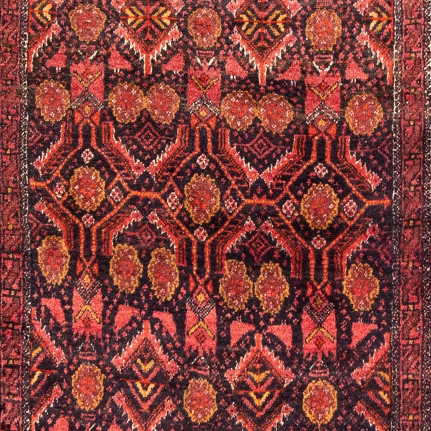 Alfombra de pasillo Alfombra persa - Nómada - 202 x 95 cm - rojo