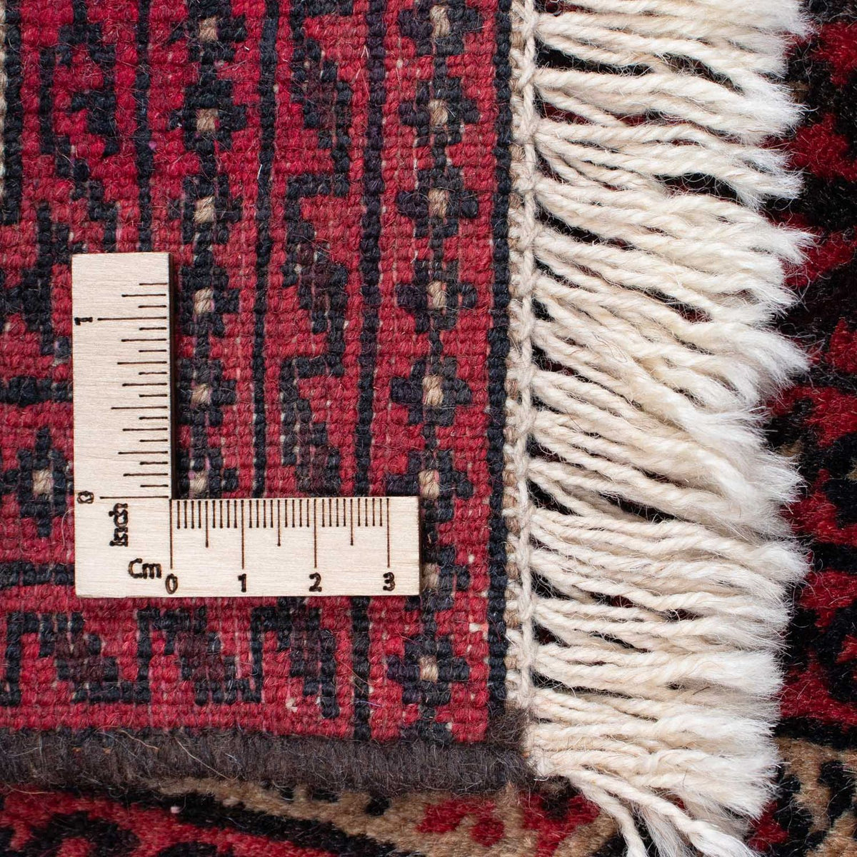 Alfombra persa - Nómada - 135 x 86 cm - rojo oscuro