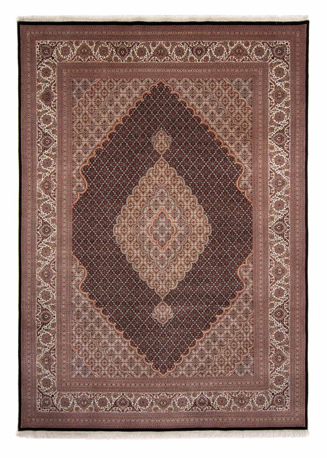 Alfombra persa - Tabriz - 346 x 247 cm - azul oscuro