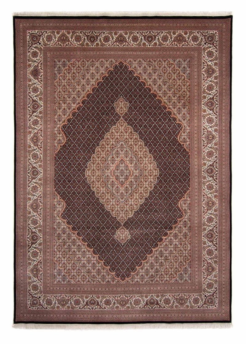 Alfombra persa - Tabriz - 346 x 247 cm - azul oscuro