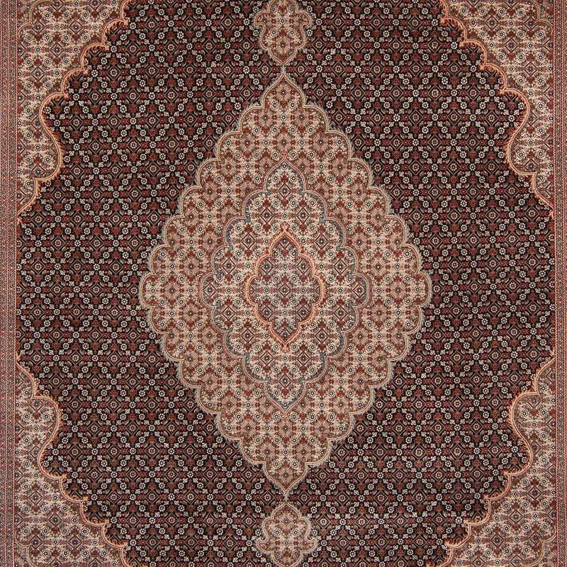 Alfombra persa - Tabriz - 346 x 247 cm - azul oscuro