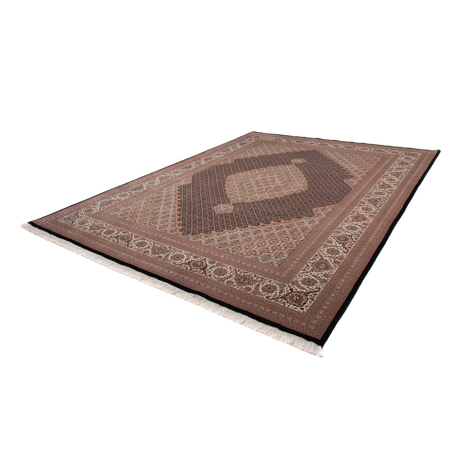 Alfombra persa - Tabriz - 346 x 247 cm - azul oscuro