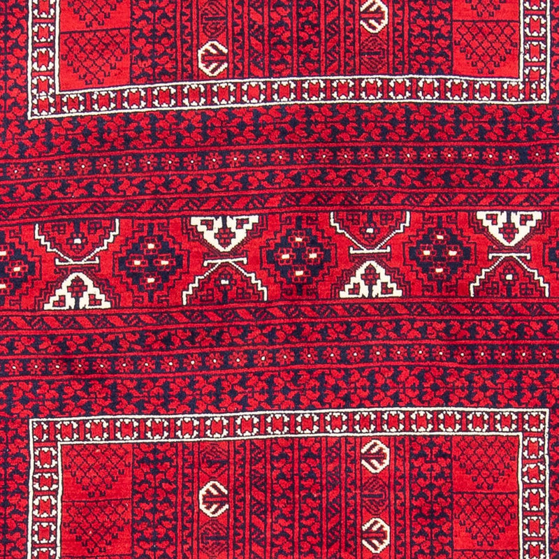 Alfombra Turkaman - 233 x 157 cm - rojo oscuro