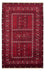 Alfombra Turkaman - 246 x 157 cm - rojo oscuro