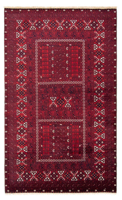 Alfombra Turkaman - 252 x 160 cm - rojo oscuro