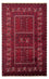 Alfombra Turkaman - 252 x 160 cm - rojo oscuro