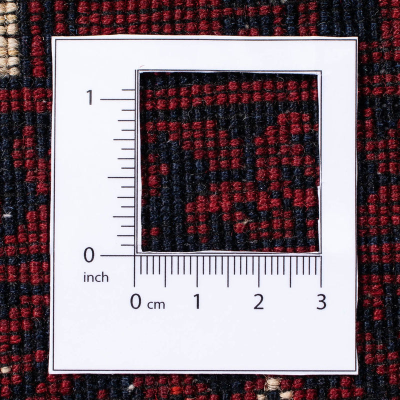Alfombra Turkaman - 252 x 160 cm - rojo oscuro