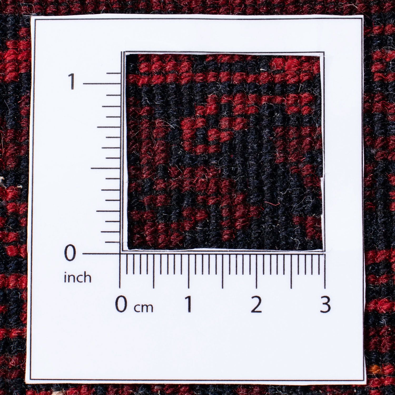 Alfombra Turkaman - 246 x 160 cm - rojo oscuro
