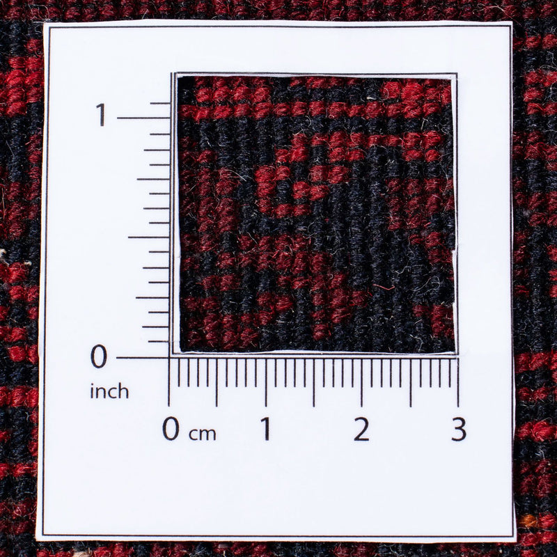 Alfombra Turkaman - 246 x 160 cm - rojo oscuro