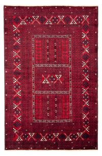 Alfombra Turkaman - 240 x 157 cm - rojo oscuro