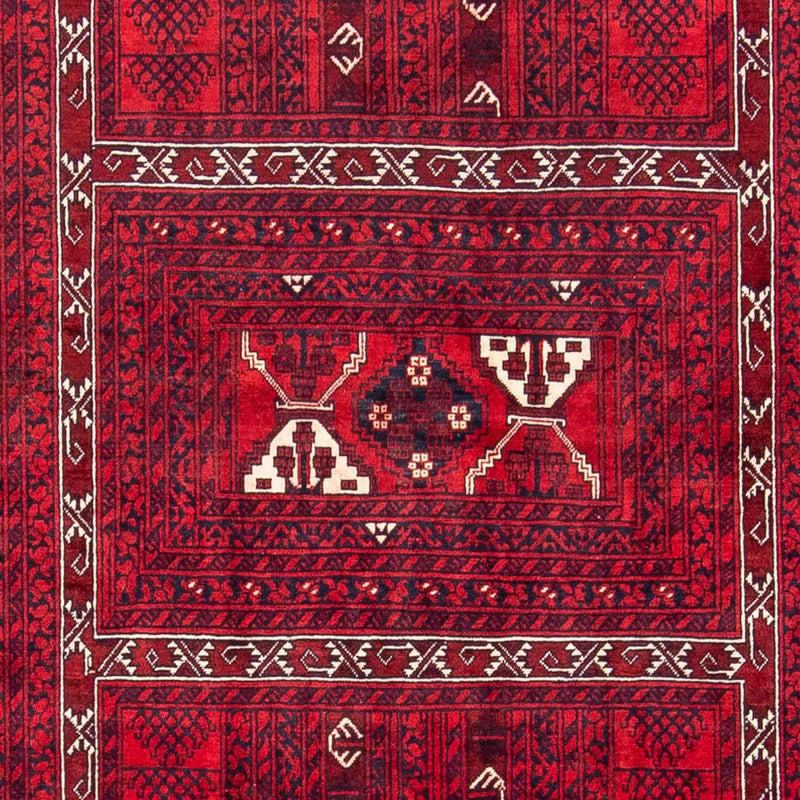 Alfombra Turkaman - 240 x 157 cm - rojo oscuro