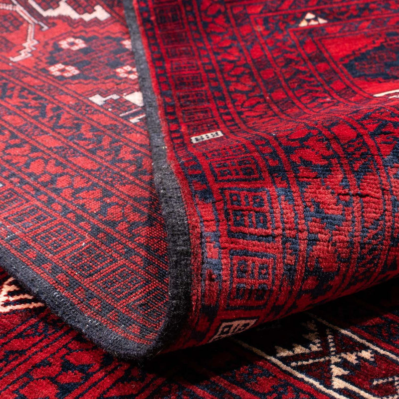 Alfombra Turkaman - 240 x 157 cm - rojo oscuro