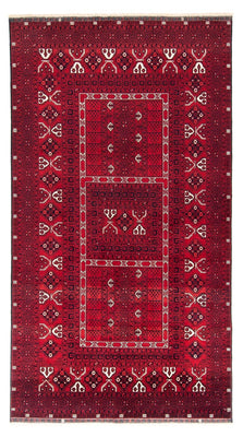 Alfombra Turkaman - 255 x 151 cm - rojo oscuro