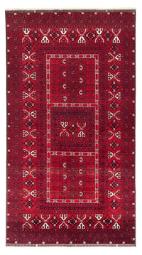 Alfombra Turkaman - 255 x 151 cm - rojo oscuro