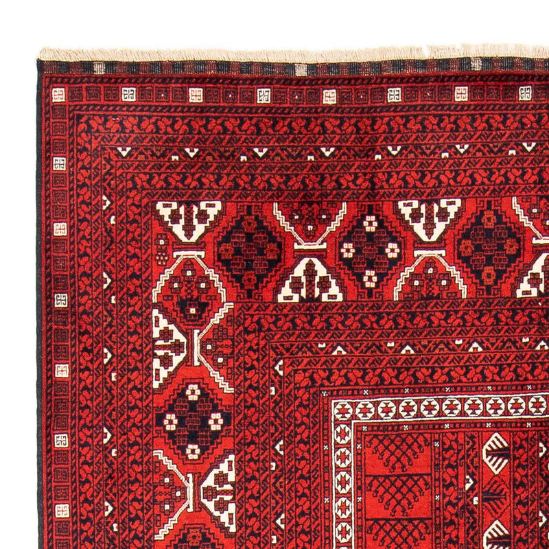 Alfombra Turkaman - 243 x 160 cm - rojo oscuro