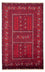 Alfombra Turkaman - 245 x 158 cm - rojo oscuro