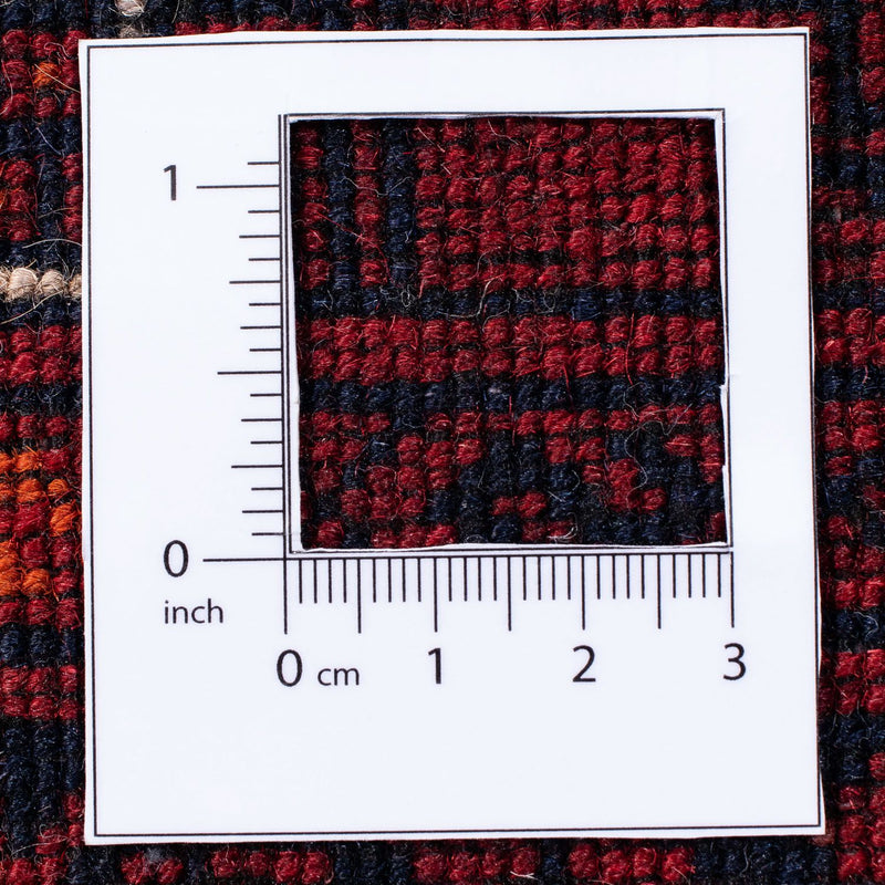 Alfombra Turkaman - 245 x 158 cm - rojo oscuro
