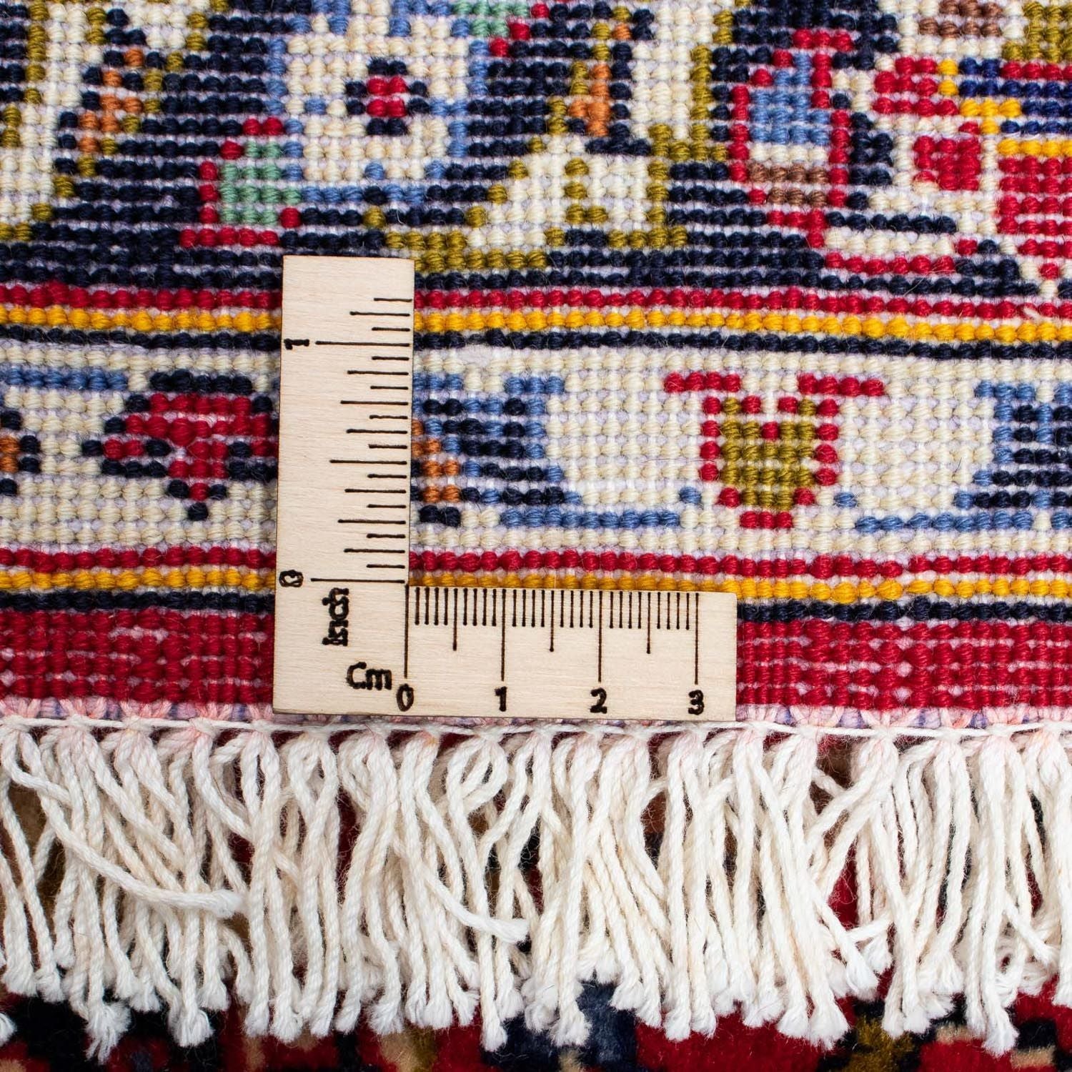 Alfombra persa - Keshan - 129 x 70 cm - rojo