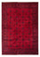 Alfombra afgana - 287 x 202 cm - rojo oscuro