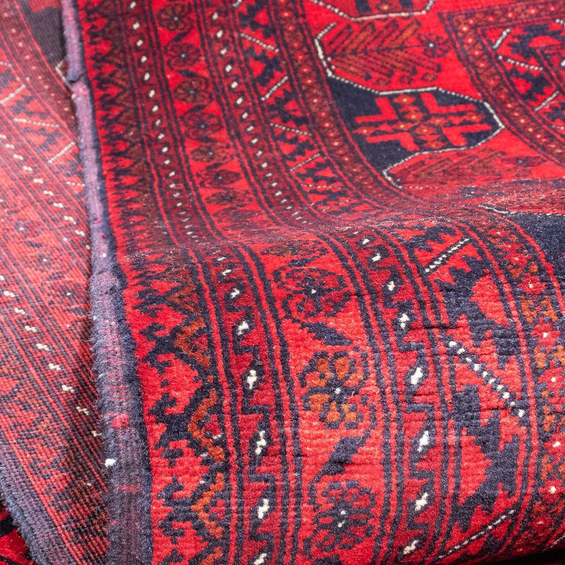 Alfombra afgana - 287 x 202 cm - rojo oscuro