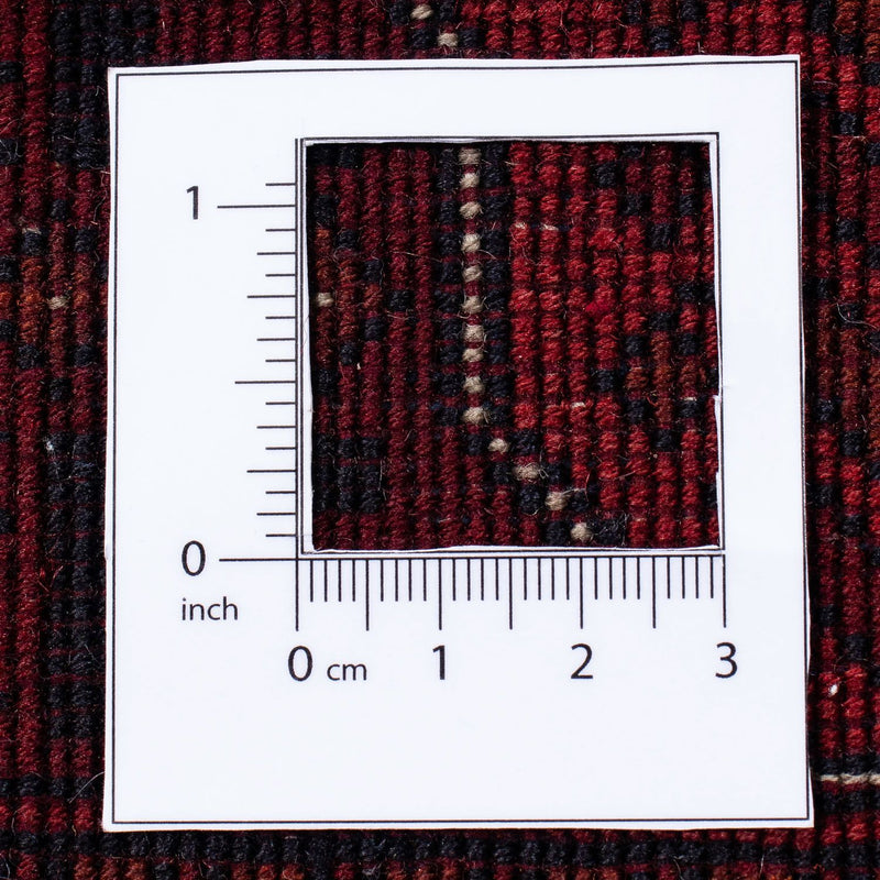 Alfombra afgana - 287 x 202 cm - rojo oscuro