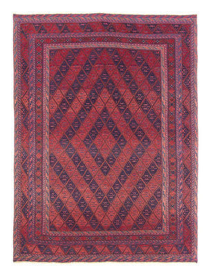 Alfombra Kelim - Oriental - 279 x 206 cm - rojo oscuro