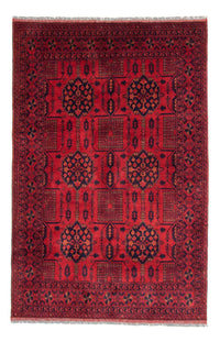 Alfombra afgana - Kunduz - 196 x 130 cm - rojo