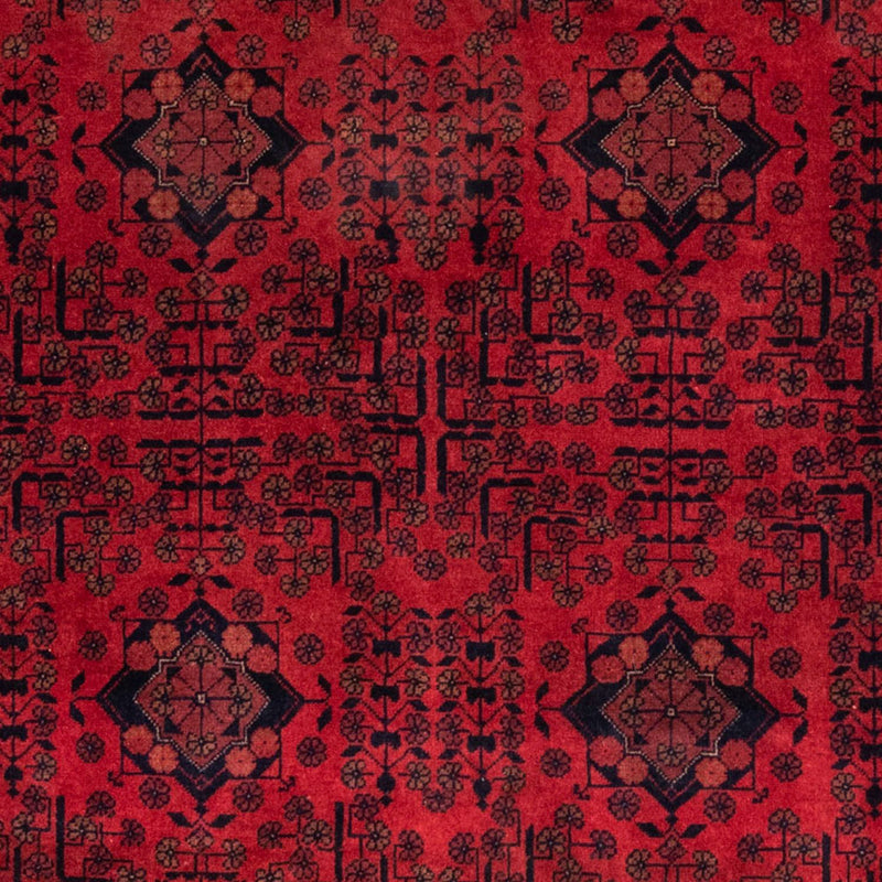 Alfombra afgana - Kunduz - 200 x 130 cm - rojo