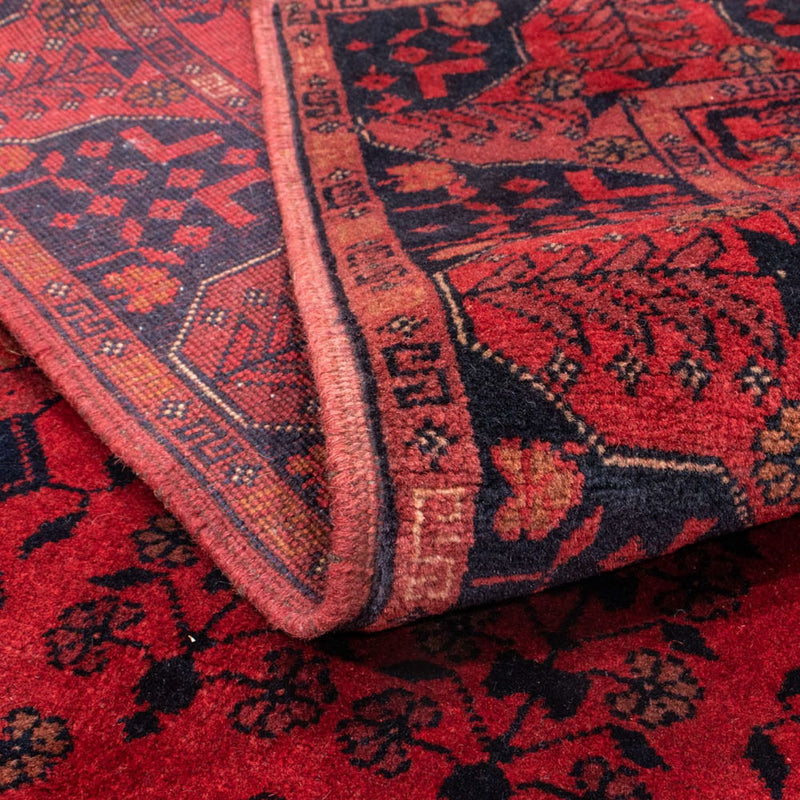 Alfombra afgana - Kunduz - 200 x 130 cm - rojo