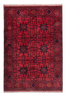 Alfombra afgana - Kunduz - 190 x 128 cm - rojo