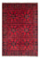 Alfombra afgana - Kunduz - 193 x 129 cm - rojo