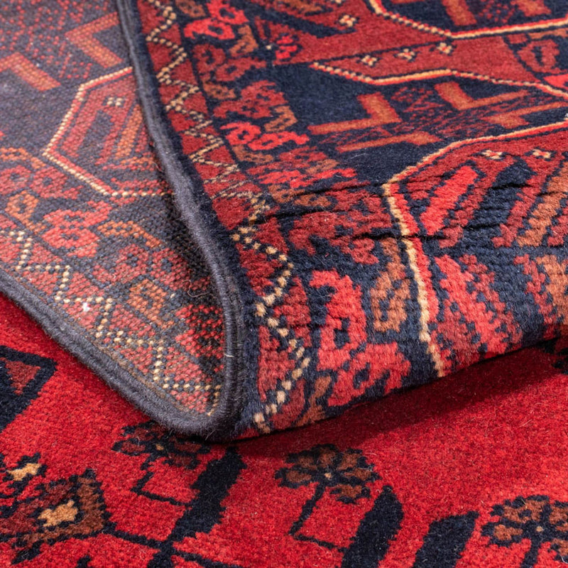 Alfombra afgana - Kunduz - 184 x 127 cm - rojo