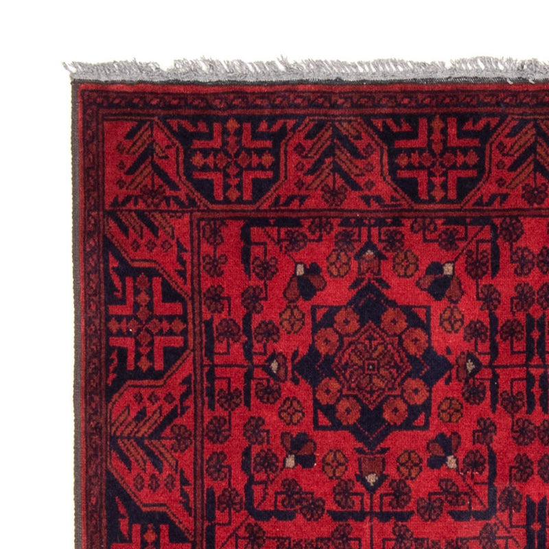 Alfombra afgana - Kunduz - 186 x 126 cm - rojo