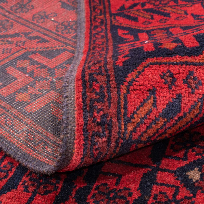 Alfombra afgana - Kunduz - 186 x 126 cm - rojo