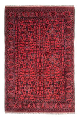 Alfombra afgana - Kunduz - 187 x 122 cm - rojo