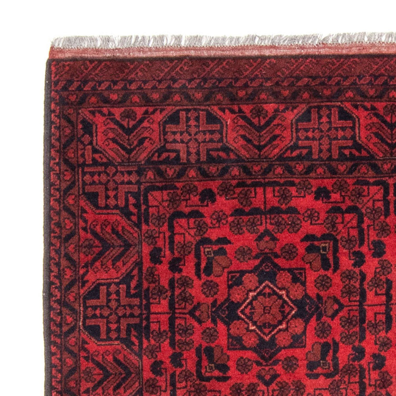 Alfombra afgana - Kunduz - 187 x 122 cm - rojo