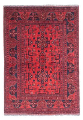Alfombra afgana - Kunduz - 151 x 103 cm - rojo