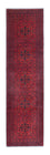 Alfombra de pasillo Alfombra afgana - Kunduz - 288 x 80 cm - rojo oscuro